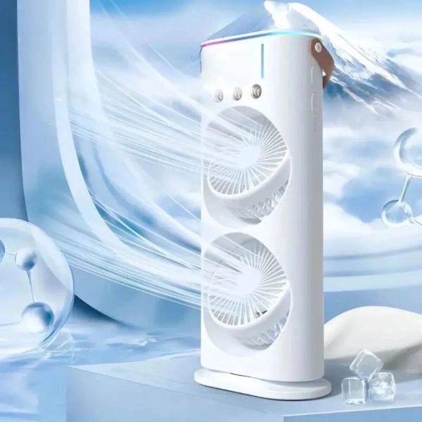پنکه مه پاش رومیزی مدل ۲ فن Double-ended Spray Fan